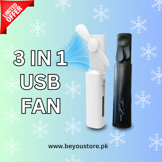3 IN 1 PORTABLE USB FAN