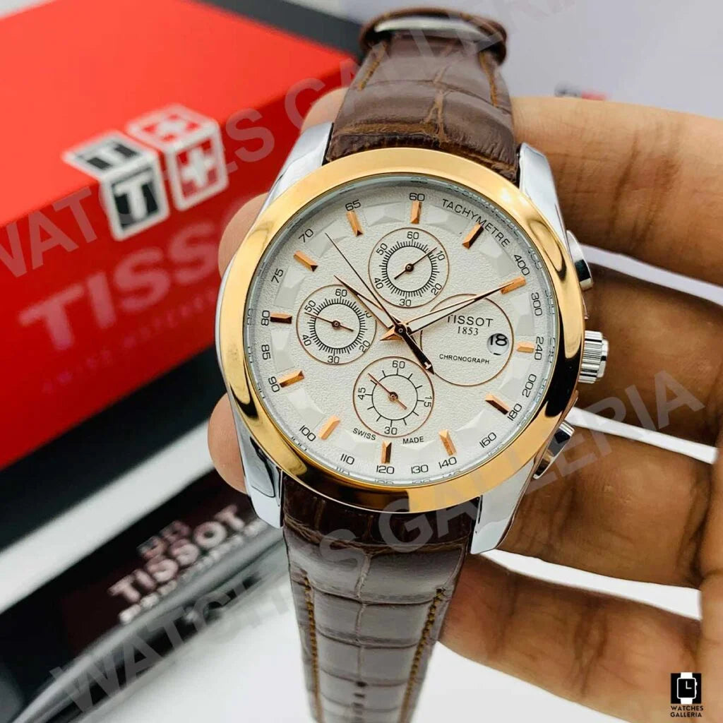 Tissot Leather Strap Watch – Stylish, Comfortable & Timeless Elegance