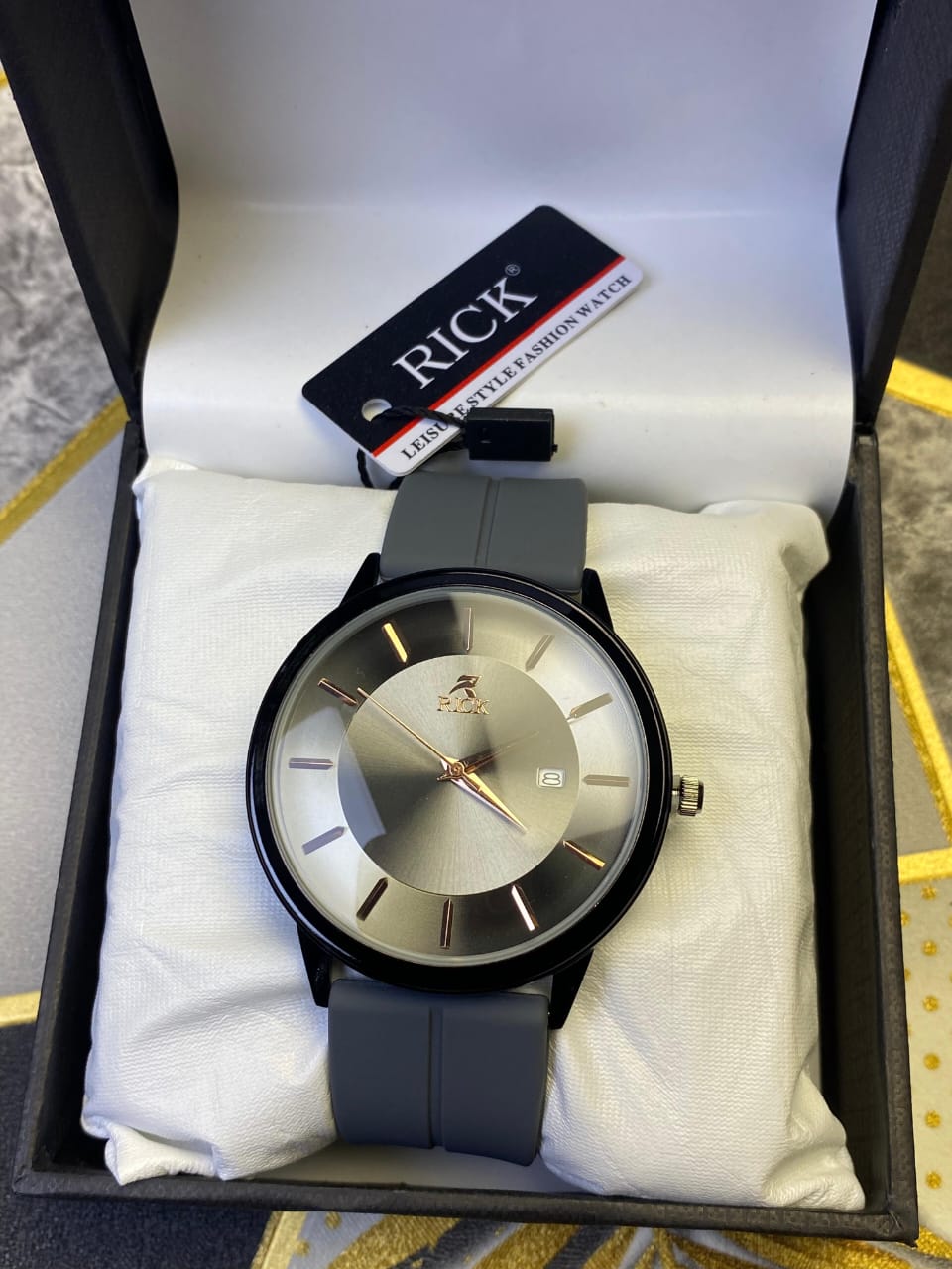 RICK® Casual Grey Strap Analog Men’s Watch