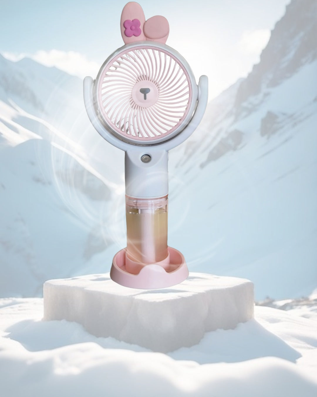 Portable Cute Handheld Fan with Water Mist Spray – Stay Cool in Style!"